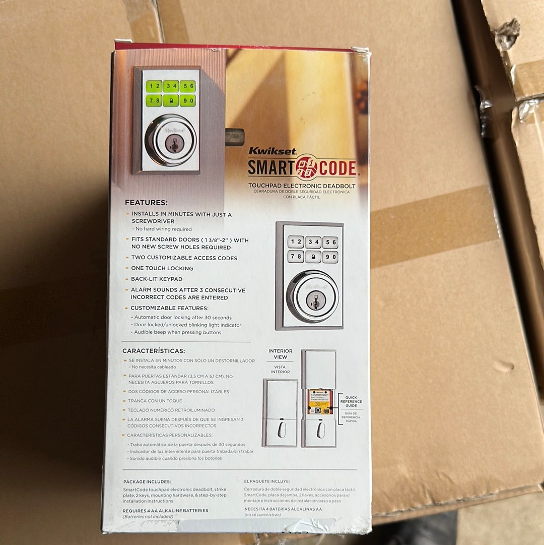 Kwick set Dead bolt smart code