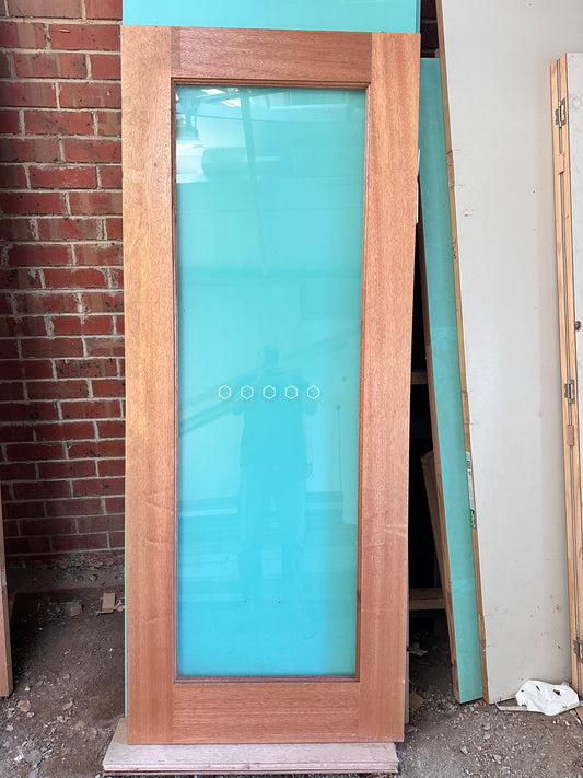 2040x820x40 mm external/internal door with clear laminated glass