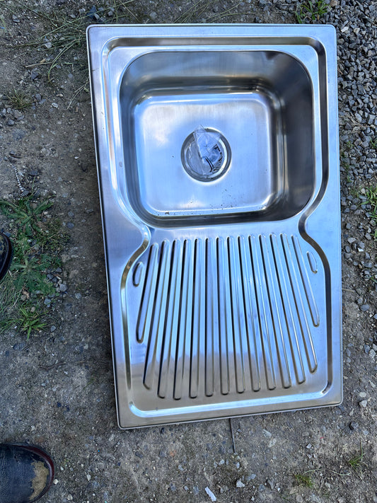 Stainless sink , single bowl 480x780