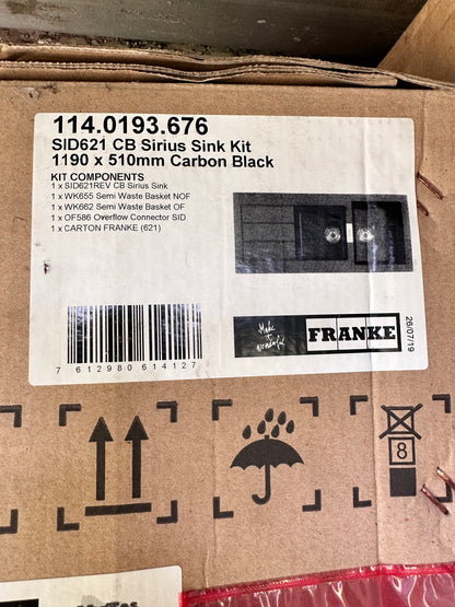 Franke sink  carbon black